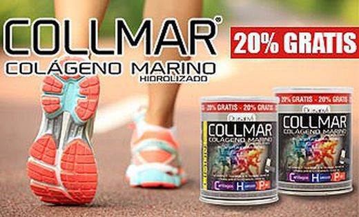 Collmar colágeno Marino Hidrolizado con vitamina C, magnesio y ácido hialurónico ahora con un 20% más de producto gratis