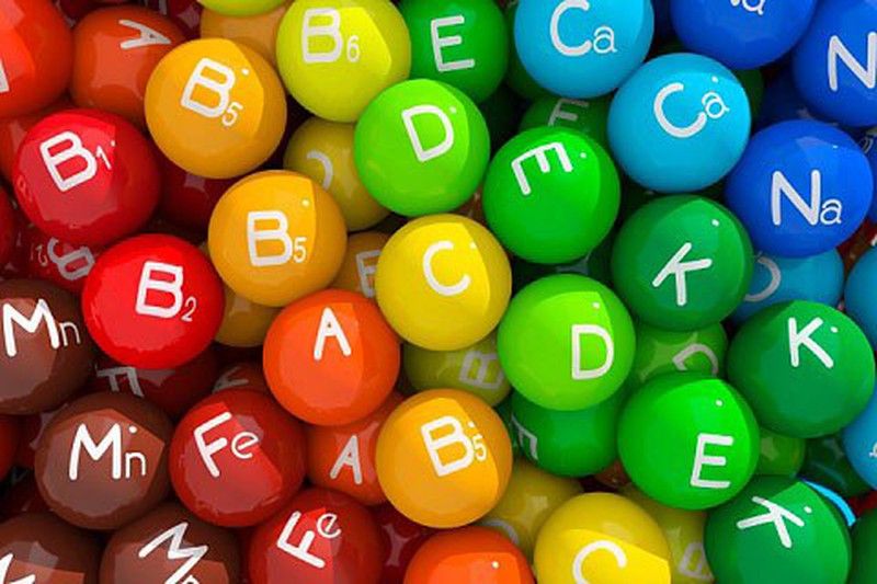 Vitaminas liposolubles A,D,E y K y vitaminas hidrosolubles grupo B y vitamina C