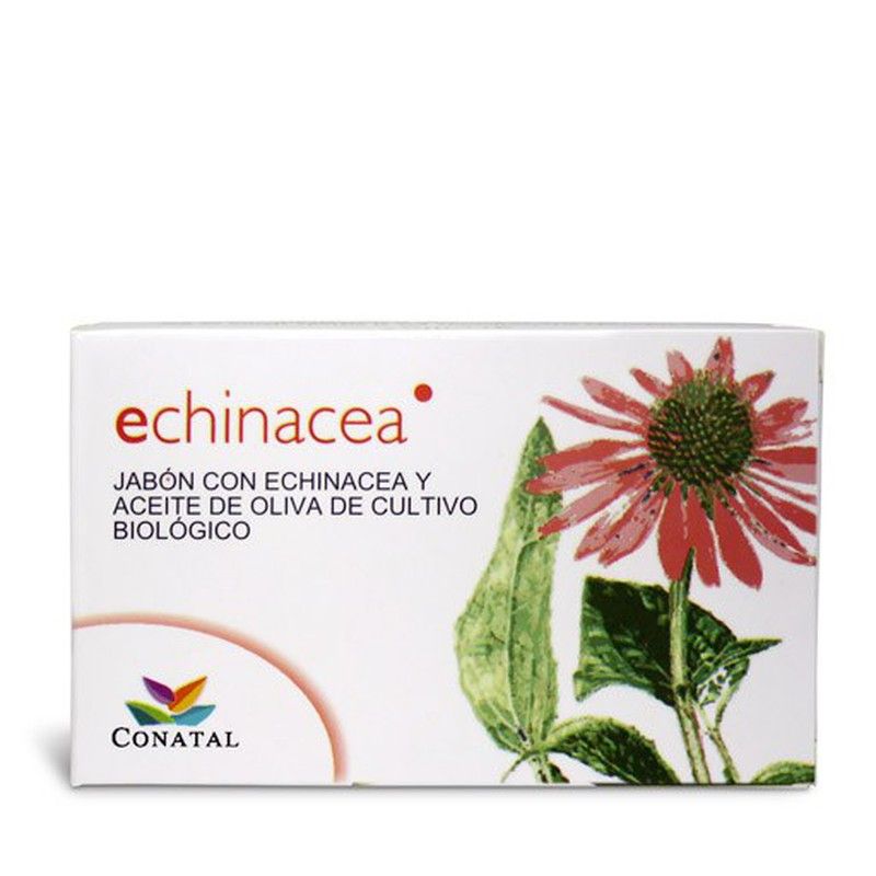 Jabón Natural de Aceite de Oliva de Equinácea y Árbol de Té pastilla de 100g de Conatal