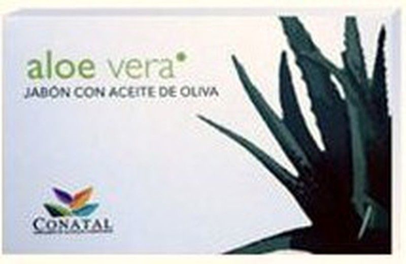 Jabón Natural de Aceite de Oliva de Aloe Vera pastilla de 100g de Conatal