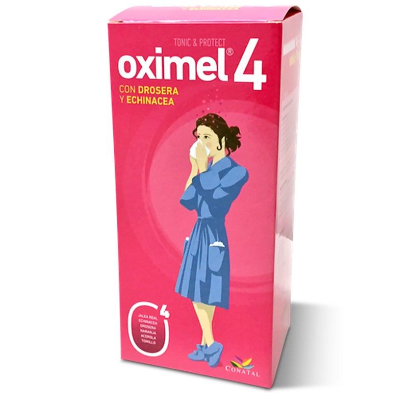 Oximel 4 con Echinácea, Própolis, Llantén y Drosera 14 viales de CONATAL