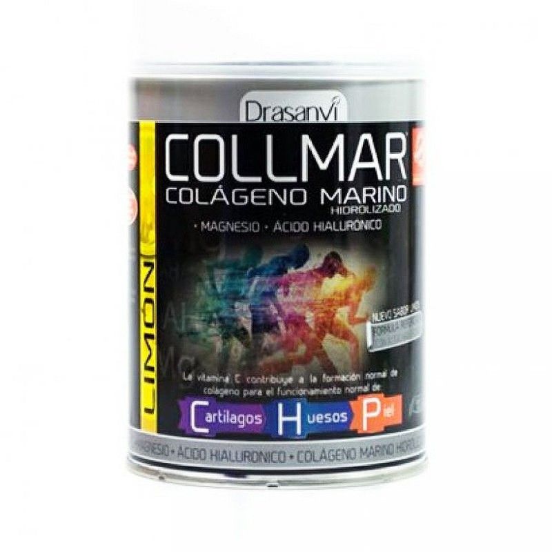 Collmar colágeno marino 300g limón de Drasanvi con magnesio y ácido hialurónico y vit C