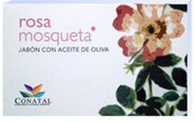 Jabón Natural de Aceite de Oliva de Rosa Mosqueta pastilla de 100g de Conatal 