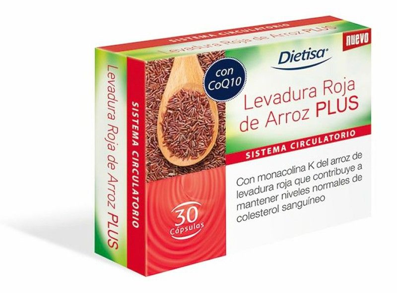 Levadura Roja de Arroz Plus 30 cápsulas de Dietisa