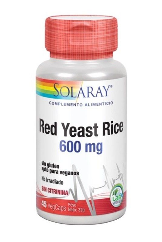 Levadura Roja de Arroz 45 capsulas Solaray