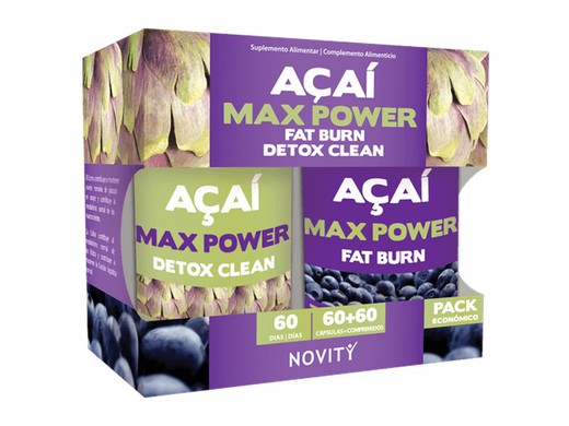 Açai maxi power 60 cápsulas + 60 comprimidos