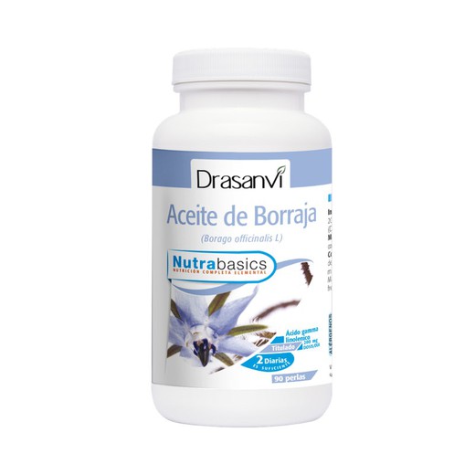 Aceite Borraja 500 mg bote 90 perlas Nutrabasicos de Drasanvi