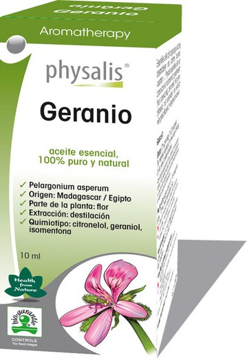 Aromaterapia Aceite Esencial Geranio Bio 10 ml de Physalis