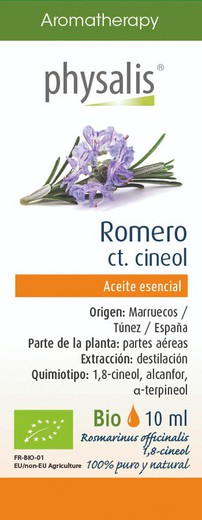 Aromaterapia Aceite Esencial Romero Ct. Cineol Bio 10ml de Physalis