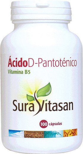 Ácido pantotenico 500 mg 100 cápsulas