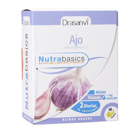 Ajo macerado 1000 mg 48 Perlas nutrabasicos de Drasanvi