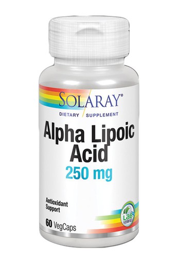 Alpha Lipolic Acid 250 mg 60 cápsulas de Solaray