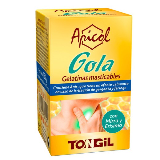 Apicol Gola Plus 24 Gelatinas Masticables