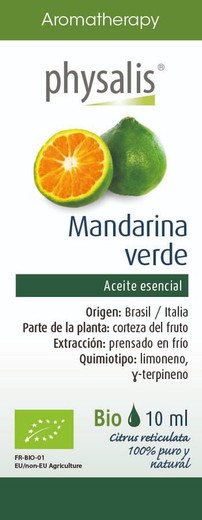 Aromaterapia Aceite Esencial Mandarina Verde 10ml BIO de Physalis