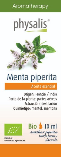 Aromaterapia Aceite Esencial Menta Piperita 10ml BIO de Physalis