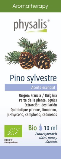 Aromaterapia Aceite Esencial Pino Silvestre 10ml BIO de Physalis