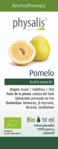 Aromaterapia Aceite Esencial Pomelo 10ml BIO de Physalis