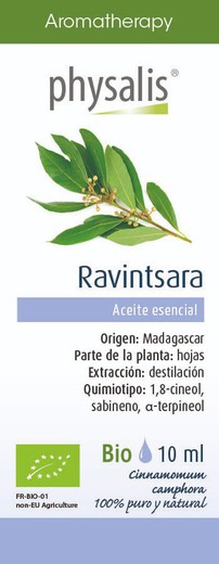 Aromaterapia Aceite Esencial Ravintsara 10ml BIO de Physalis