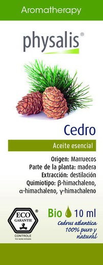 Aromatherapy Aceite Esencial de Cedro Bio de Physalis