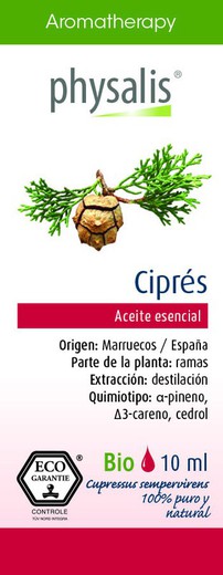 Aromatherapy Aceite Esencial de Ciprés Bio de Physalis