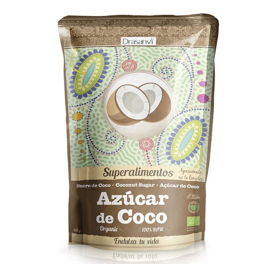 Azúcar Coco Bio 300 gr Doypack Superalimentos de Drasanvi