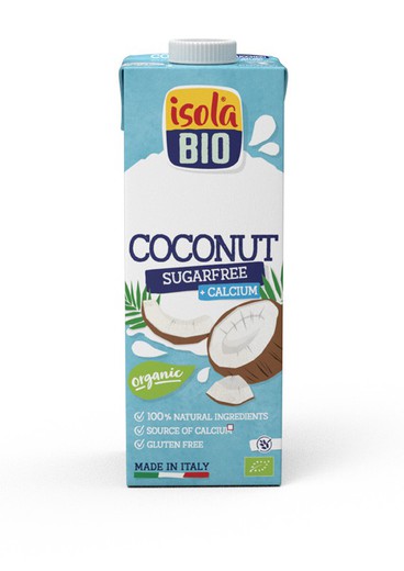 Bebida de Coco Sin Azúcar con Calcio Bio 1 Litro de Isola Bio