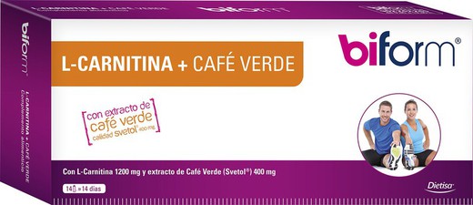 Biform L-Carnitina + Café Verde 14 Viales