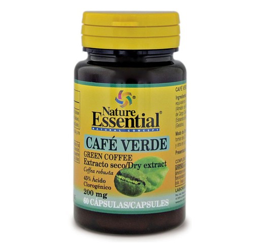 Café verde 200 mg ext seco 45% 60 cápsulas