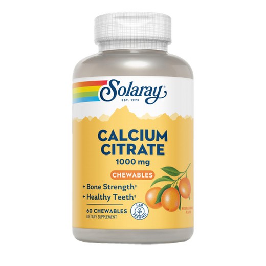 Calcium citrate 1000 mg 60 comprimidos masticables naranja