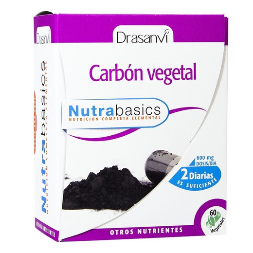 Carbón Vegetal 60 cápsulas Nutrabasicos de Drasanvi