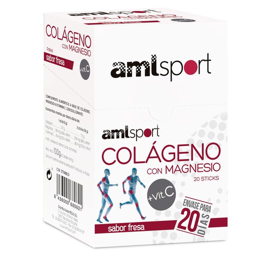 Colágeno Con Magnesio + Vitamina C 20 Sticks Amlsport de Ana María la Justicia