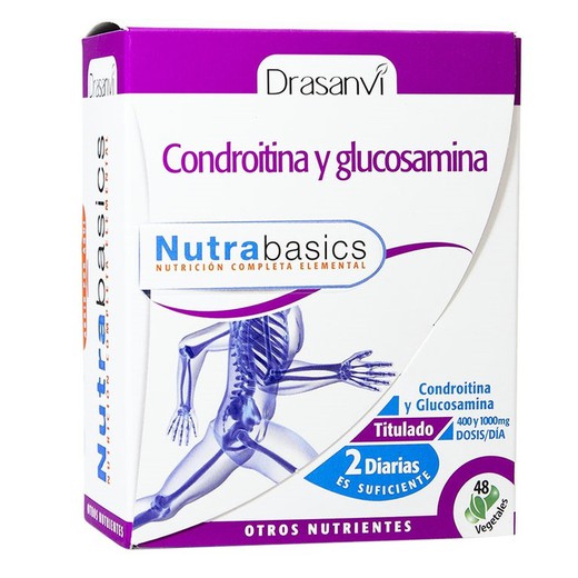 Nutrabasicos  Condroitina+Glucosamina 48 cápsulas de Drasanvi