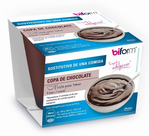 Sustitutivo Copa sabor chocolate individual Biform de Dietisa
