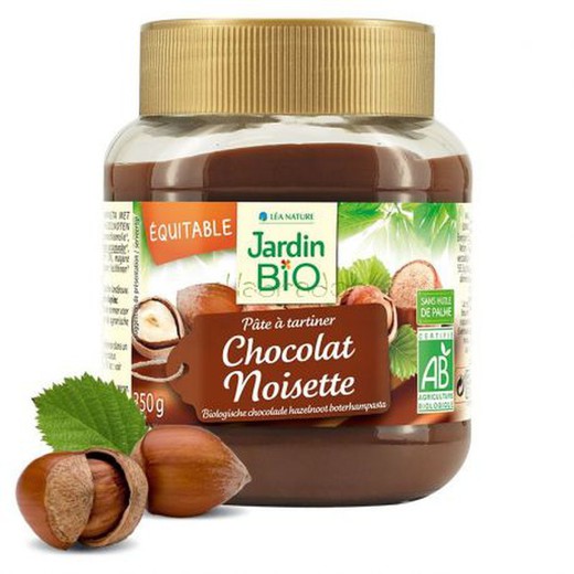 Crema de Cacao con Avellanas Sin Aceite de Palma de Jardín Bio