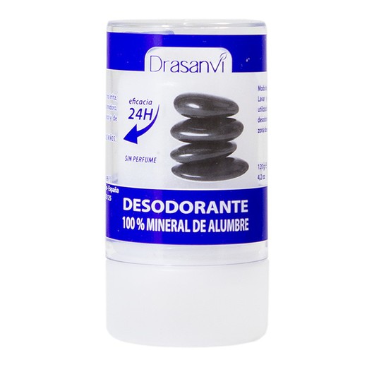 Desodorante 100% Mineral de Alumbre 120 gr de Drasanvi