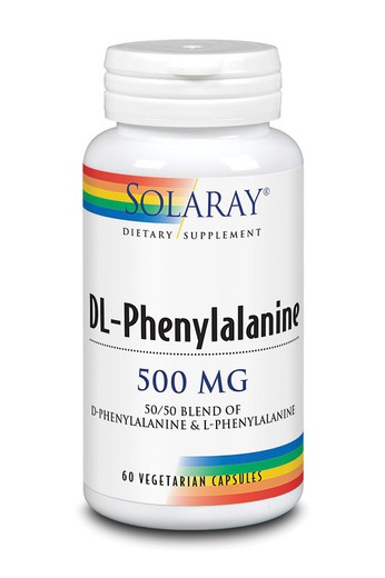 DLPA DL-Phenylalanine 500 mg  60 cápsulas vegetales