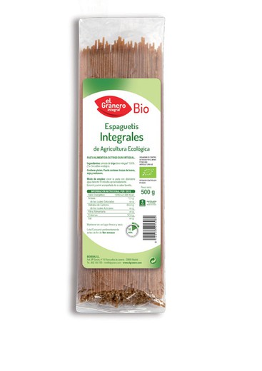 Espaguetis Integrales Bio 500 de El granero