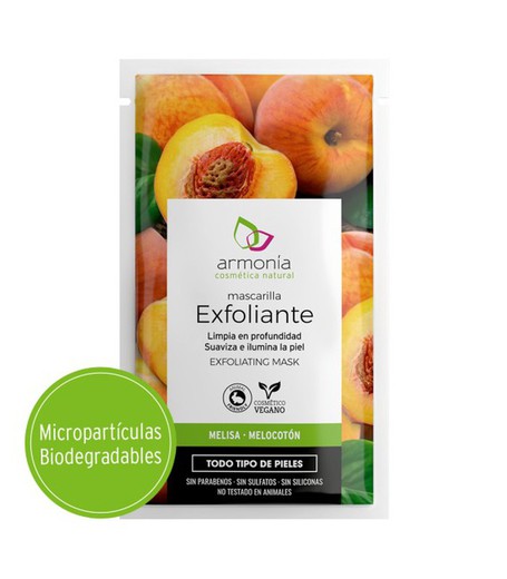 Exfoliante Natural 10ml de Melisa y melocotón de Armonía