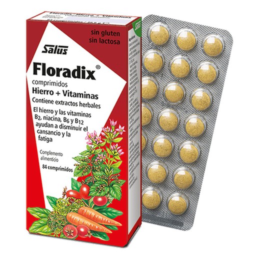 Floradix hierro orgánico 84 comprimidos Salus