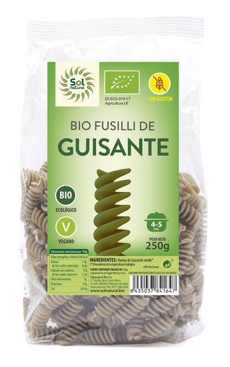 Fusilli de Guisante S/Gluten Bio 250 G