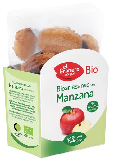 Galletas Artesanas con Manzana Bio 250 gr de El granero