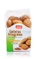 Galletas Integrales con Espelta y Lino Sanavi