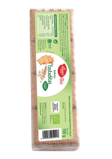 Galletas Tostaditas Bio 150 gr de El granero