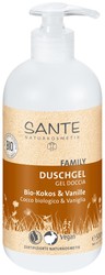 Gel de ducha de coco orgánico y vainilla de Sante