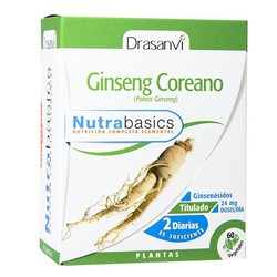 Ginseng Coreano 60 cápsulas Nutrabasicos de Drasanvi