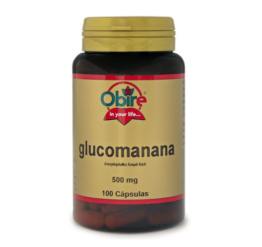 Glucomanano 500 mg 100 cápsulas