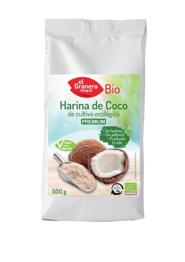Harina de Coco Bio 500 gr de El granero
