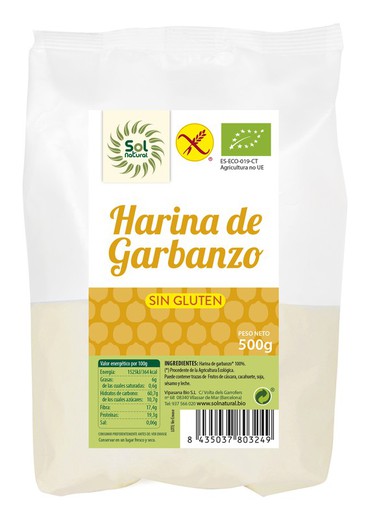 Harina de Garbanzo Sin Gluten Bio 500 G