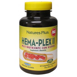 HEMA-PLEX II multinutriente con hierro de BIOPERINE Natures Plus