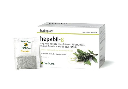 Herboplant Hepabil-8 20 bolsitas de Herbora